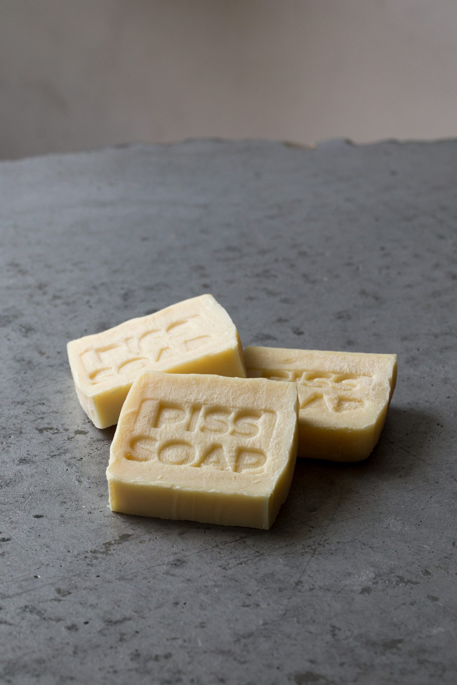 Bar of Piss Soap by Arthur Guilleminot at New Store pop-up