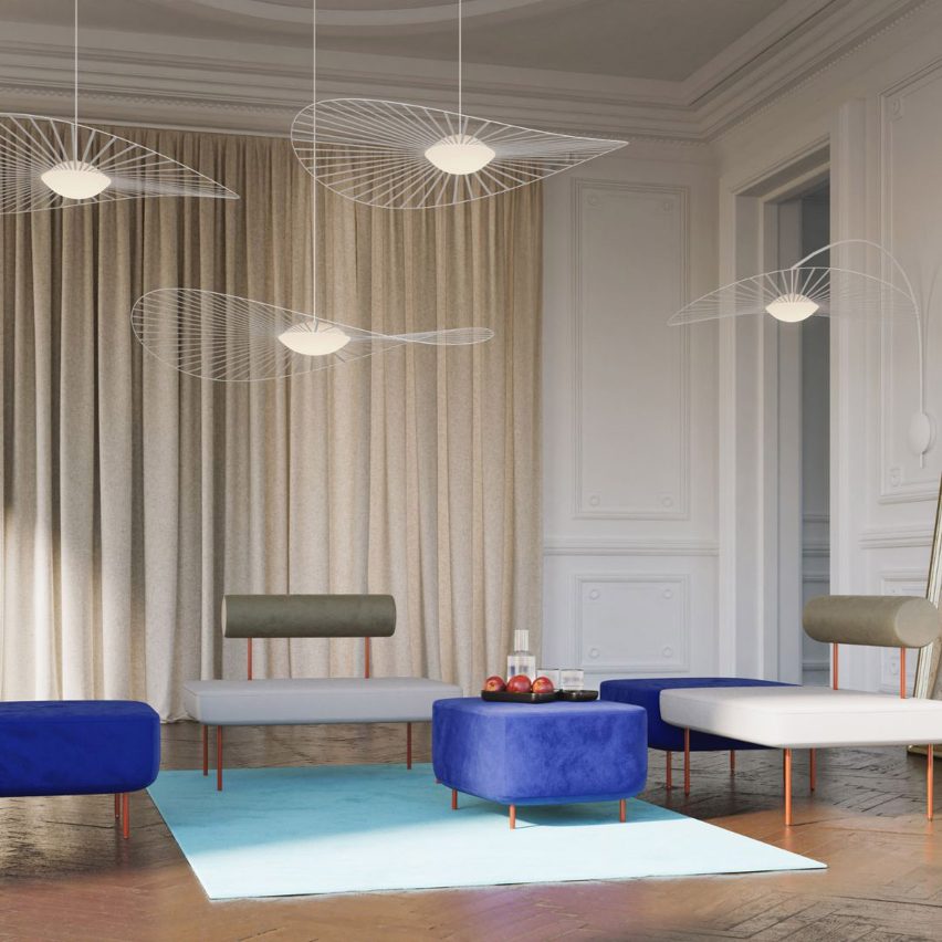 Hoff modular furniture and Vertigo Nova pendant lights from Petite Friture