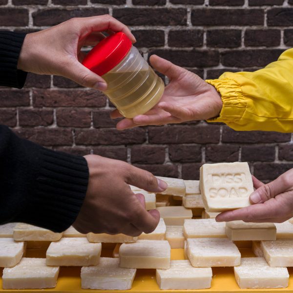 Customers exchange pee for soap at Nieuwe Instituut’s New Store pop-up