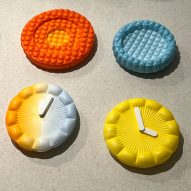 Inflated 3D-printed clocks and molten-wax lamps feature in Vienna Design Week exhibition