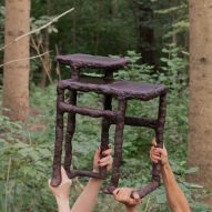 Basse Stittgen creates "remade wood" objects using tree-based bioplastic