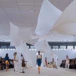 interview: issey miyake SS24 reveals suspended washi paper art