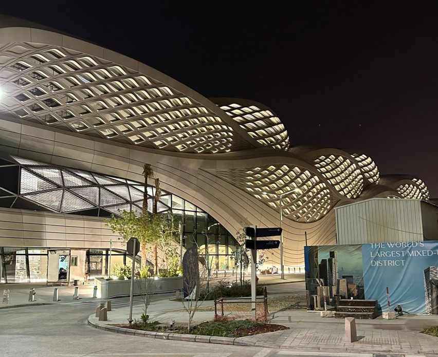 King Abdullah Financial District Metro Station in Riyadh