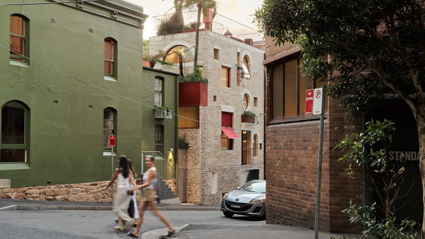 Reclaimed materials form "playful and textured" facade of Sydney house
