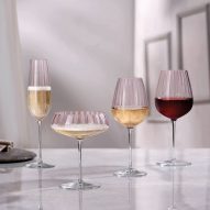 NUDE introduces rose colourway to its glassware collections