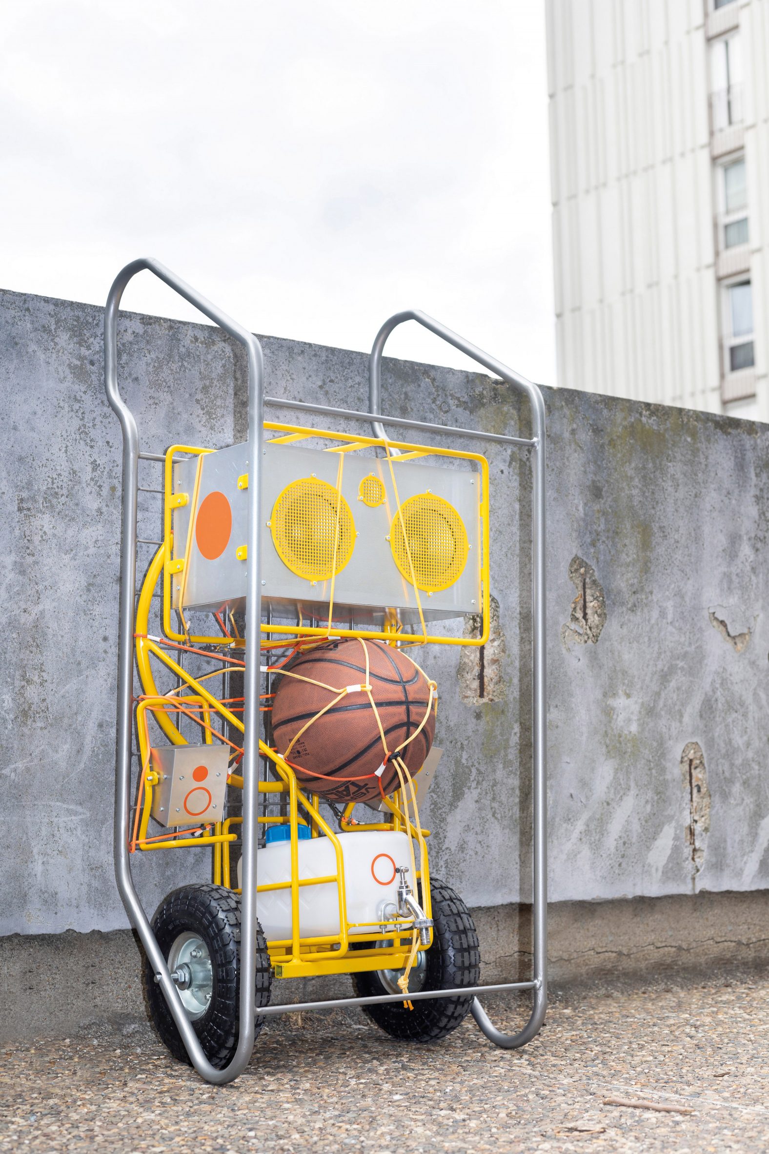 The City Is A Playground portable streetball kit by Eric Treillard