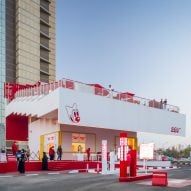 TAEP/AAP tops Kuwait burger restaurant with large stepped roof