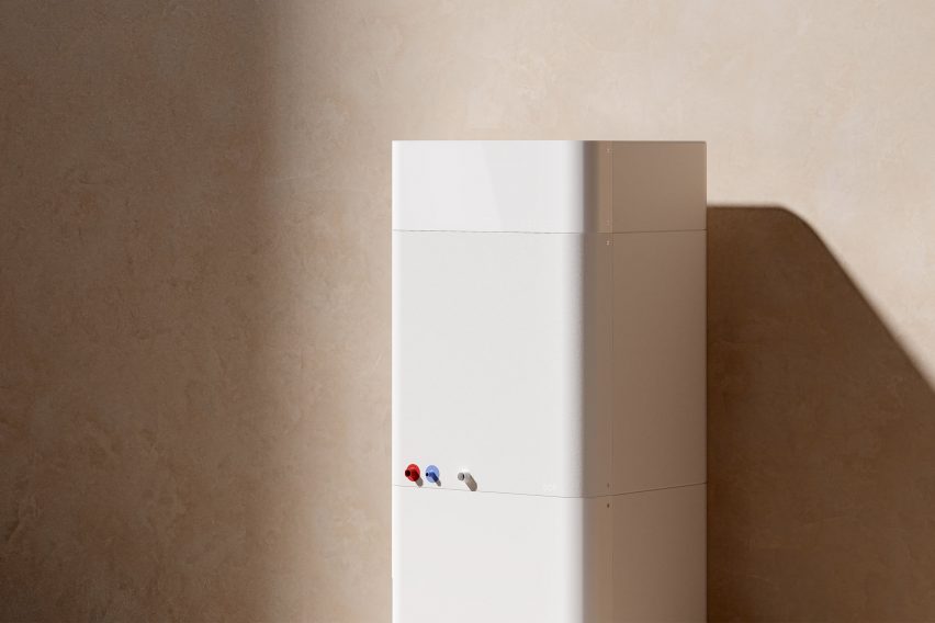 Blond design products for Electric Air's heat pump