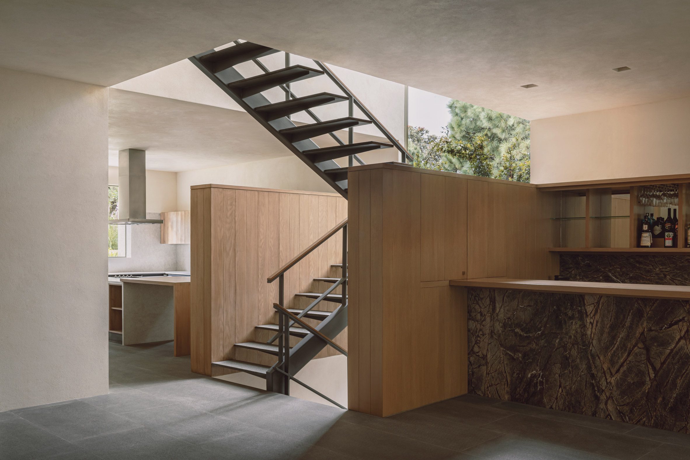Staircase at Casa Cielo by COA Arquitectura