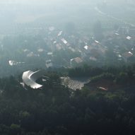 Dapi Mountain Restaurant by Galaxy Arch on a Chinese hilltop