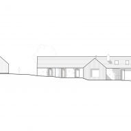 Elevation drawing of Ann Nisbet Studio's residential project