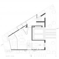 Entry-level floor plan at Casa Cielo by COA Arquitectura