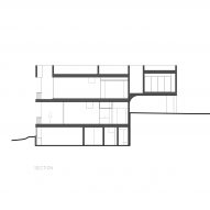 Section drawing of Casa Cielo by COA Arquitectura