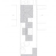 Roof plan of Hopscotch House by John Ellway Architect