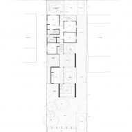 Ground floor plan of Hopscotch House by John Ellway Architect
