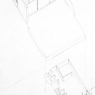 Axonometric drawing of a Belgian home refurbishment by Mamout