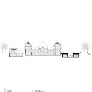 Section drawing of Rhodes Trust renovated by Stanton Williams