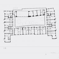 First floor plan of the Appleby Blue housing by Witherford Watson Mann