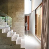 Staircase in Edge House by Studio Prototype