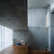 Concrete home interior in Japan