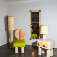 colorful furniture with big handles