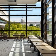 A conference space overlooking DC