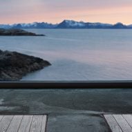 View out a window at the Trevarefabrikken hotel in Norway by Jonathan Tuckey Design