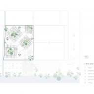Site plan of Labri house by Nguyen Khai Architects & Associates