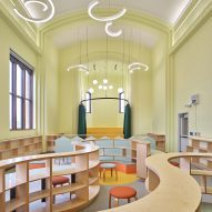 PLY+ and MPR Arquitectos convert historic Detroit building into colourful school