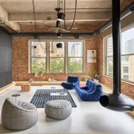 Seven cosy living rooms with industrial material palettes