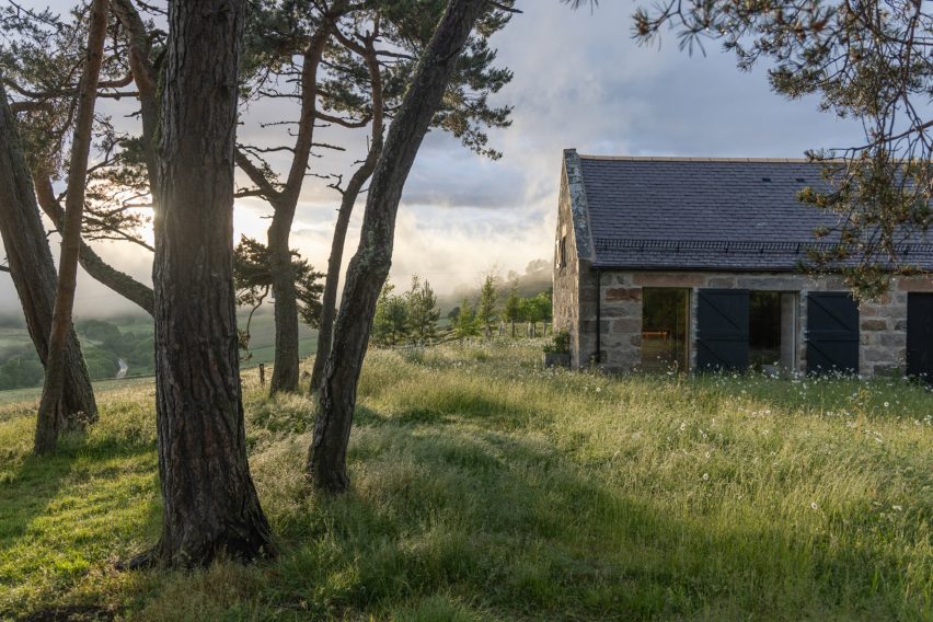 Moxon Architects' collection of buildings in highland Aberdeenshire