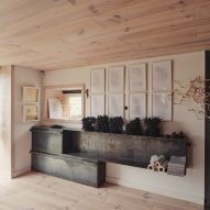 Artist's studio internal pine detailing and joinery