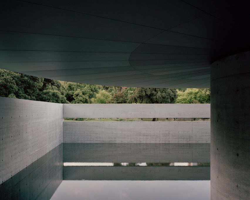 Interior of concrete structure by Tadao Ando
