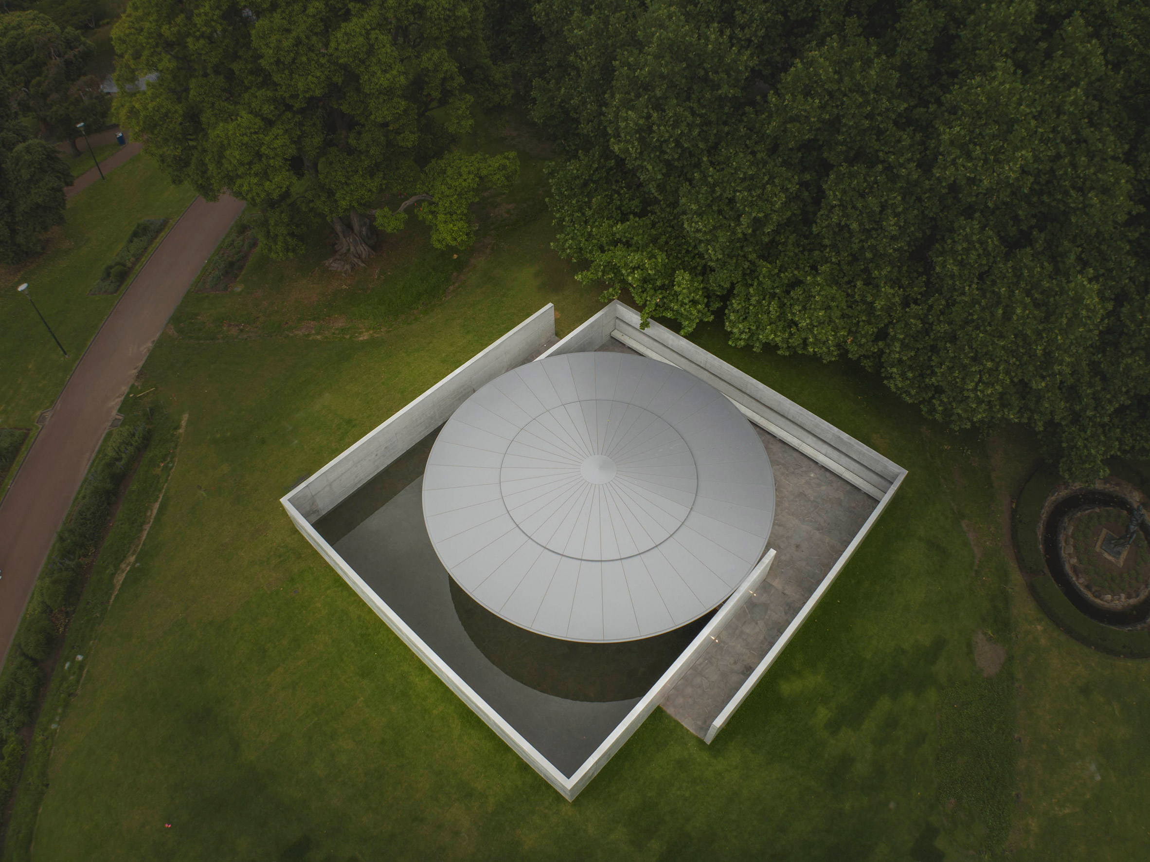 Geometric pavilion by Tadao Ando