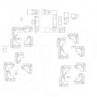 Ground floor plan of the Alzheimer's Village in France by NORD Architects