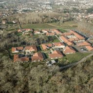 Aerial view of the Alzheimer's Village in France by NOMO Architects