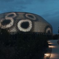 AMDL Circle and iart wrap Basel pavilion in energy-neutral media facade