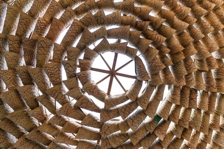 Detail from ceiling of Abwab pavilion by Abdalla Almullah