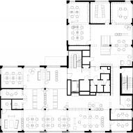 Typical floor plan for timber office by Oslotre designs in Norway