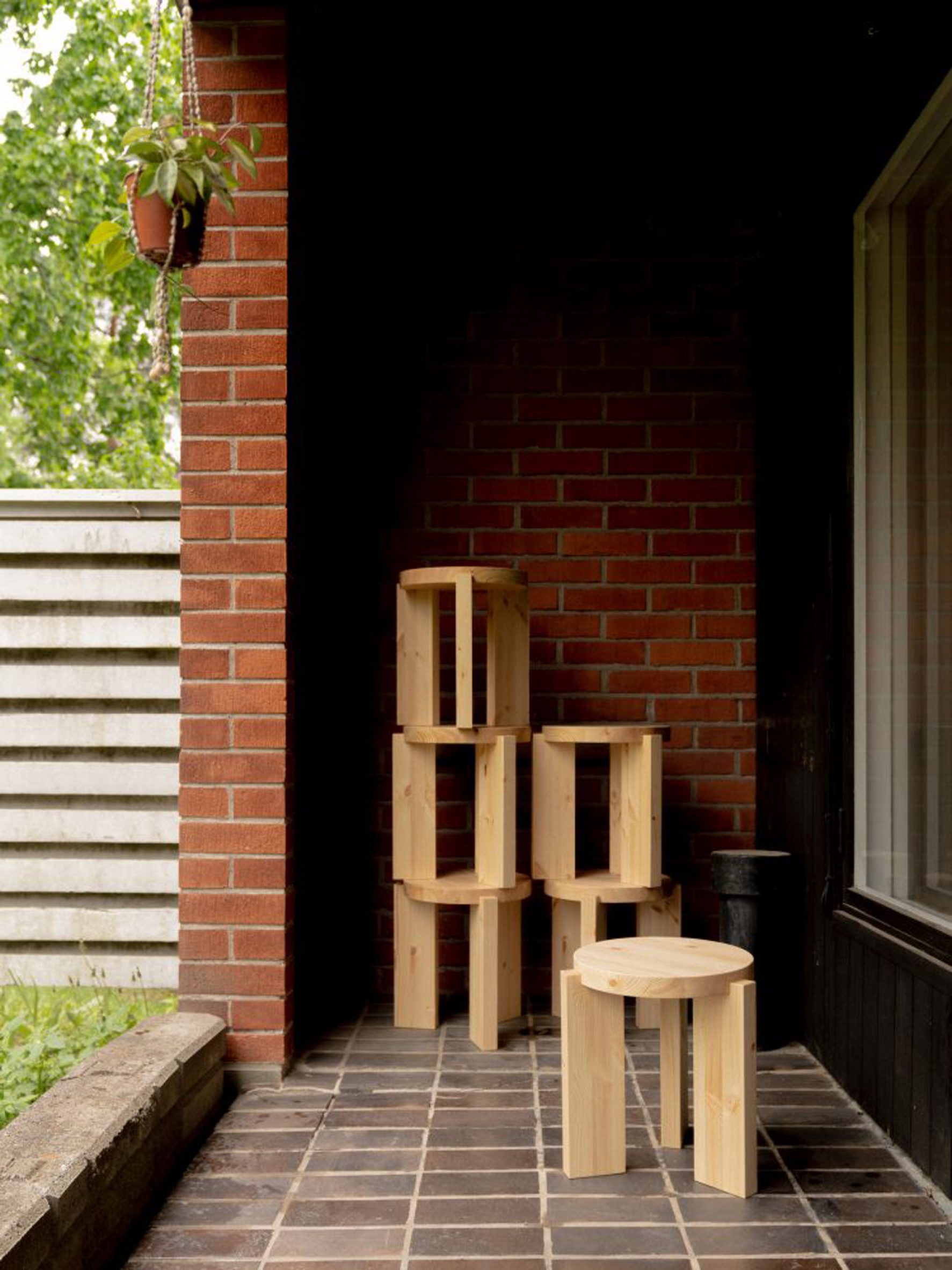 Vaarnii's 001 pine stool 