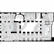 Second floor plan La Maison de Beauté Carita by REV Architecture