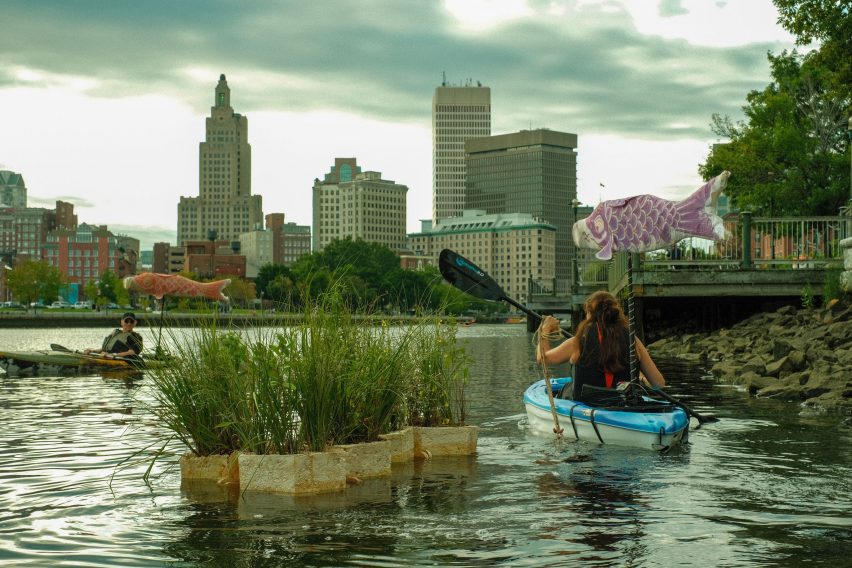 A person boating in Providence RI