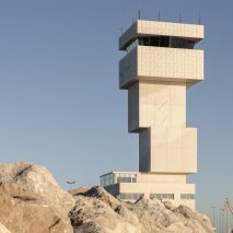 Concrete Calais port tower by Atelier 9.81