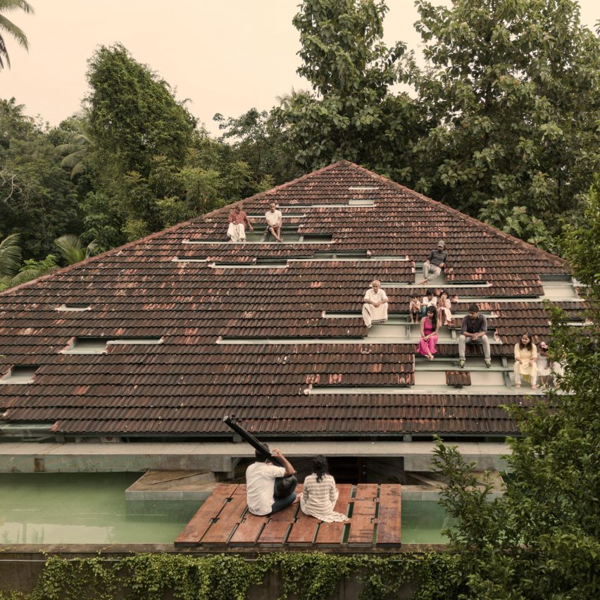 Exterior view of Nisarga Art Hub by Wallmakers in Kerala, India