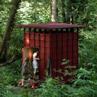 Built Works creates Drying Shed sauna in East Sussex woodland