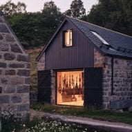Moxon Architects converts trio of highland outbuildings into guesthouse and artist's studio