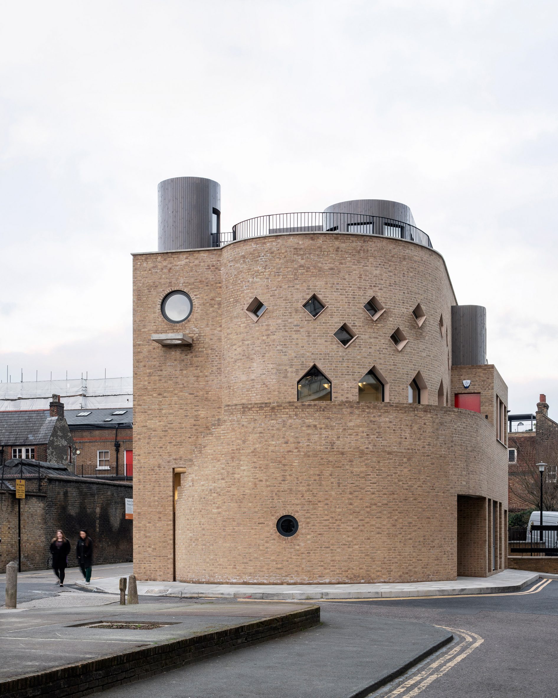 Brick exterior of The Hoxton Mule by Sam Jacob Studio