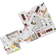 Axonometric floor plan of Today Design office by Studio Edwards