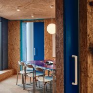 OSB wall surfaces in Today Design office by Studio Edwards