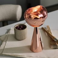 Melt Portable in copper finish by Tom Dixon